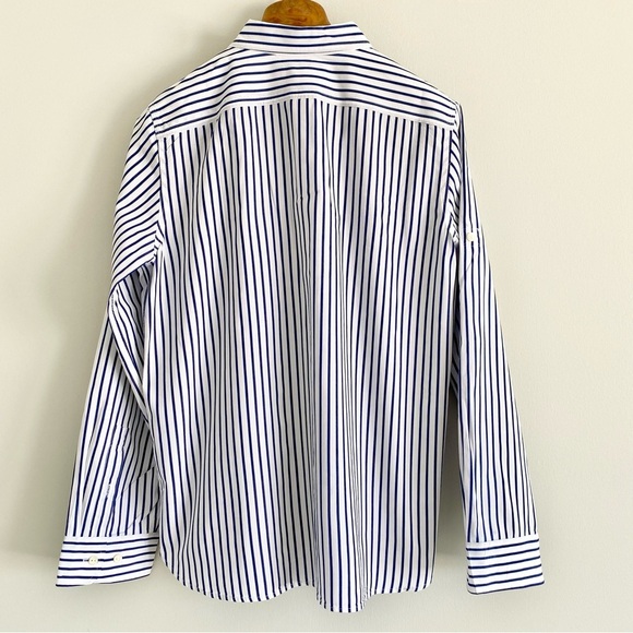 Ralph Lauren Classic Navy and White Striped Women’s Shirt - Picture 4 of 5